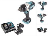 Makita DTW 1001 RG accu slagmoersleutel 18V 3/4" 1050Nm borstelloos + 2x oplaadbare accu 6.0 Ah + lader