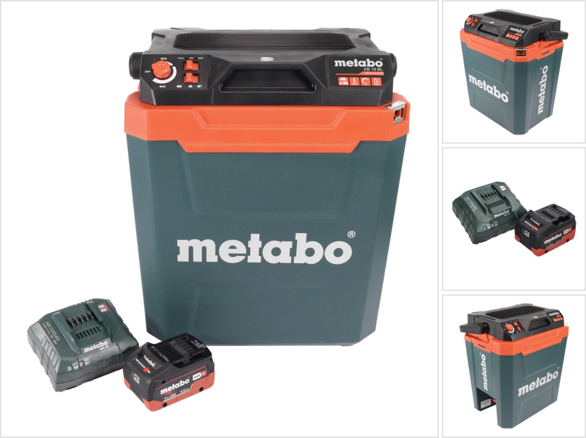 Metabo KB 18 BL accukoeler 18 V met warmhoudfunctie 28 l borstelloos + 1x accu 5,5 Ah + lader