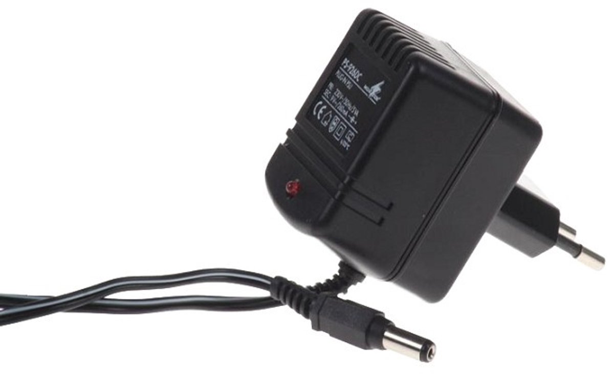 Koltec Adapter DC 9V — Adapter 9 Volt DC voor EC25 & EB15 - Koltec adapter 9V, DC adapter Koltec, adapter voor EC25 EB15, netstroom voeding schrikdraad