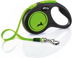 Flexi New Neon - Hondenriem - Groen - S - 5 m - <15 kg
