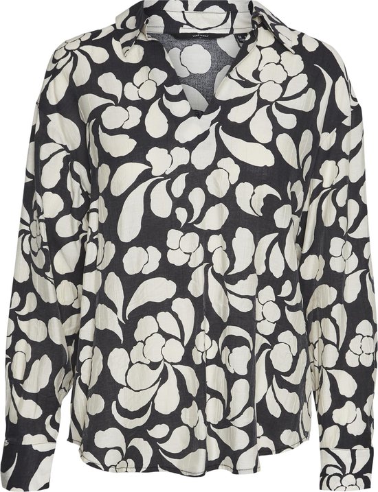 VERO MODA VMGAJA FI LS OVERSIZE TOP WVN Dames Top - Maat XS