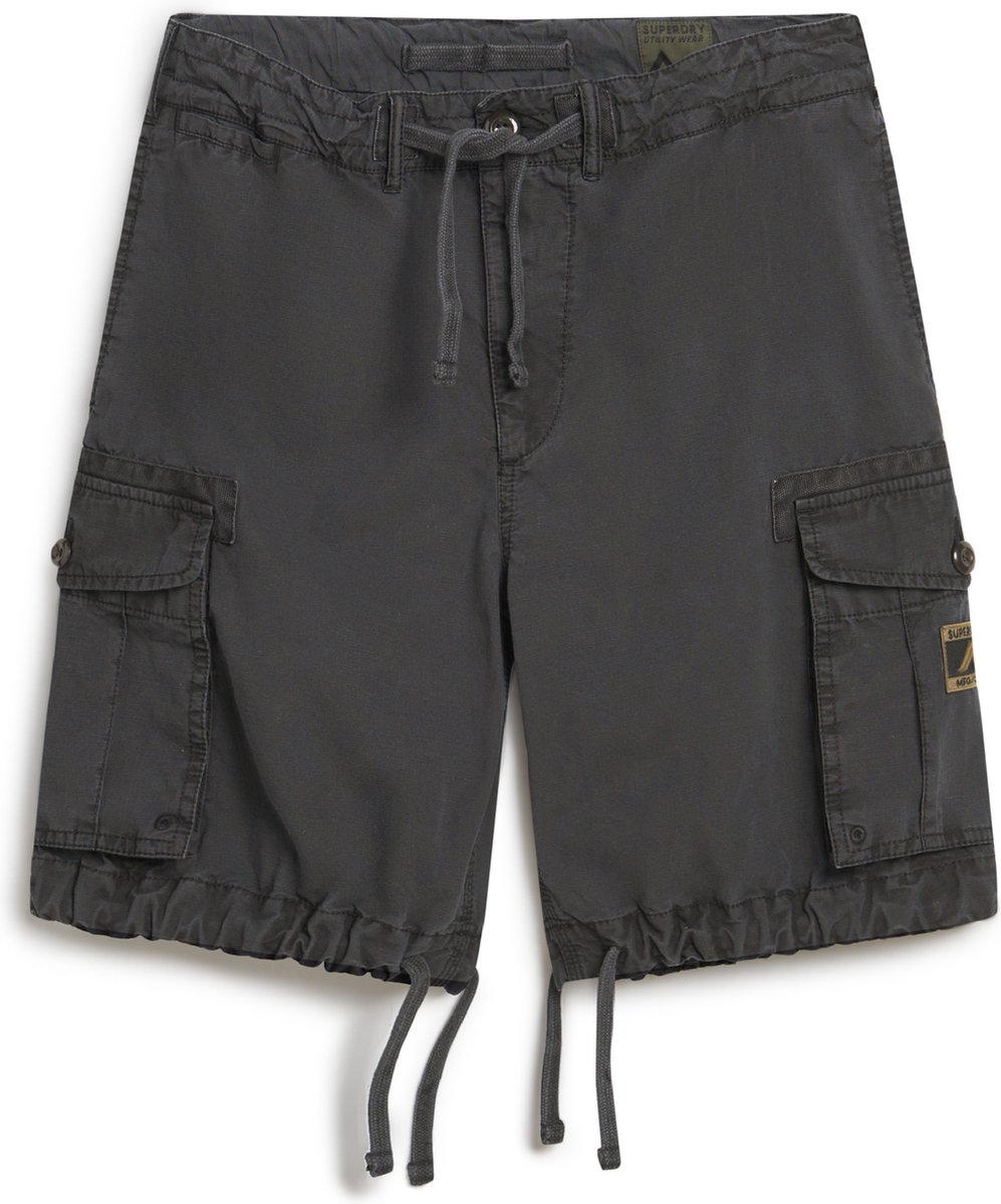 Superdry Broek Parachute Light Short M7110435a Blackboard Mannen Grijs