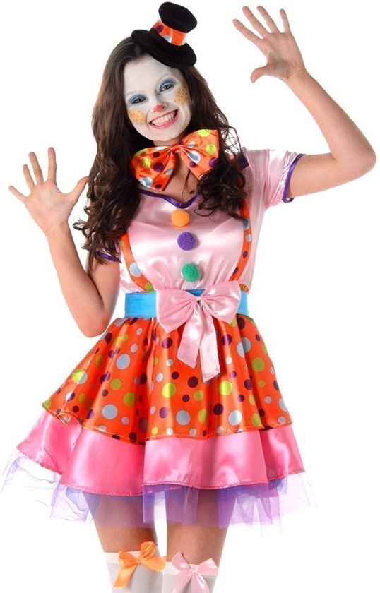 Karnival Costumes Clown Kostuum Carnaval Kostuum Dames Verkleedkleding Carnavalskleding Dame s- XS - Roze