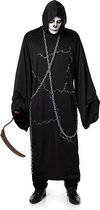 Karnival Costumes Verkleedkostuum Ghoustly Ghoul Heren Halloween Kostuum Volwassenen - Polyester Zwart Mt XL