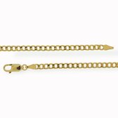 Collier Gourmette Or 3,8 mm 55 cm 14 carats