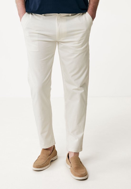 Stretch Chino Broek Mannen - Off White - Maat XL | bol