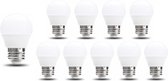 Spectrum - Voordeelpak 10 stuks - E27 LED lamp - 6W vervangt 48W - G45 - 3000K warm wit licht