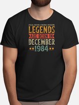 Legends Are Born in Decenber 1984 - T Shirt - BikeLife - Cycling - BicycleLove - BikeAdventures - FietsLeven - Fietsen - FietsLiefde - FietsAvonturen