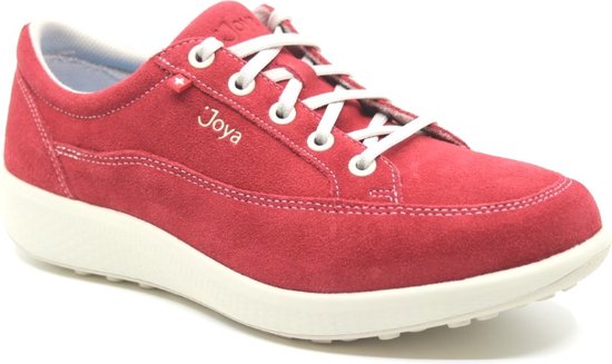 Joya, LUCY Red, JY059A, Rode dames sneakers met schok dempende zolen