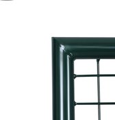 SHOP BY BOB Portillon de jardin - acier galvanisé - résistant - avec serrure - vert - 100 x 87 cm