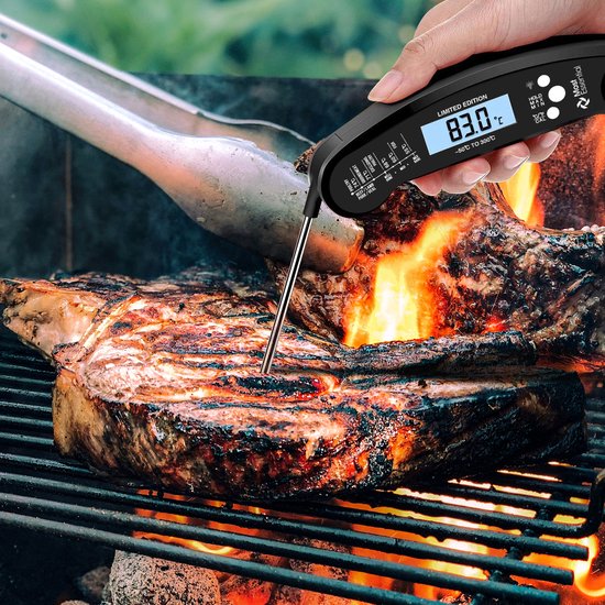MostEssential Premium Vleesthermometer - BBQ Thermometer - Zwart - MostEssential