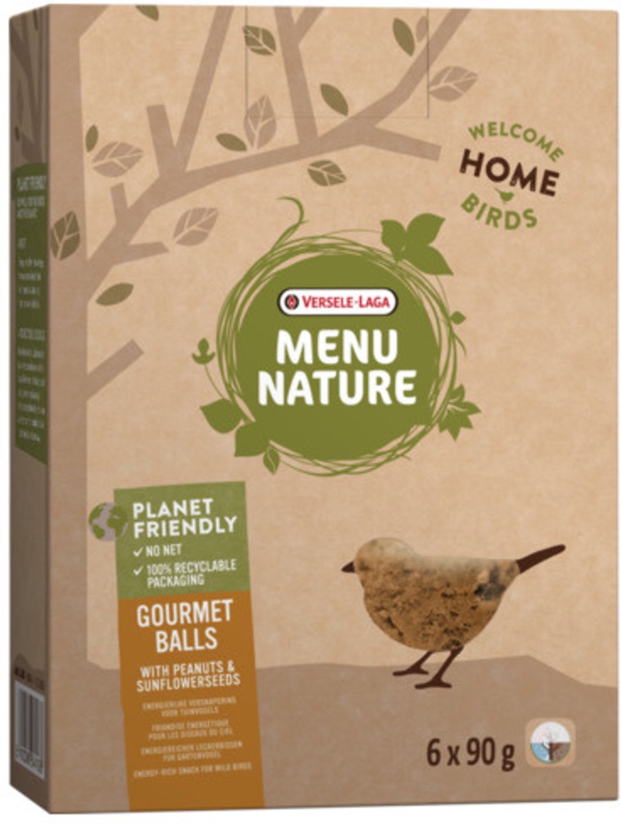 Versele-Laga Menu Nature Mezenbol Zonder Net 4.5 kg - Voer - 25 stuks