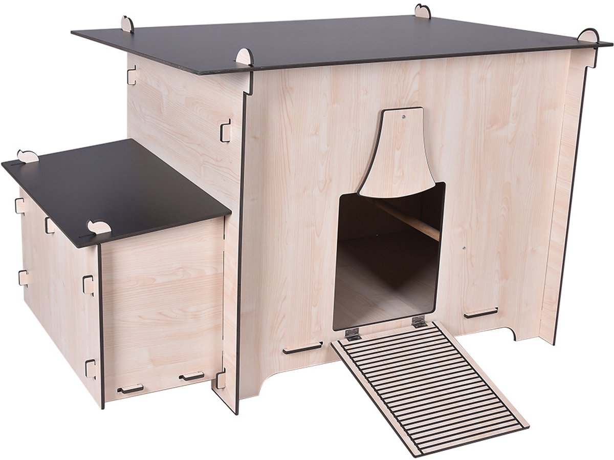 Bol.com Duvo+ Woodland Urban Kippenhok Knäppa aanbieding
