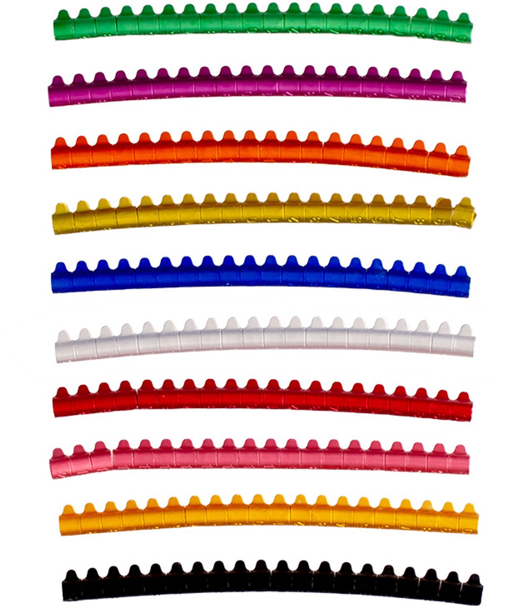 Duvo+ Aluminium Ringen Met Nummers Parkiet - 4mm