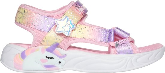 "Skechers Unicorn Dreams Sandal - Sandales pour femmes Majes Filles - Rose ; Multicolore - Taille 28"