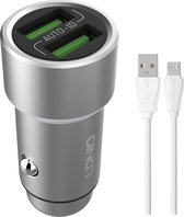 LDNIO - C302 - Dual USB Quick Charge - Chargeur rapide - Chargeur voiture + câble Micro USB - Convient pour : Samsung Galaxy / Nokia / Motorola / Huawei / Oppo / LG