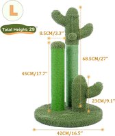 PetsPlezier krabpaal cactus 3 in 1 set L=68,5cm