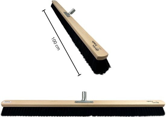 Synx Tools bezem Zaalveger 100cm Paardenhaar - Zachte bezem - Kamerveger - Bezemsteel - Veger schoonmaken - Bezems Binnen - Bezem zacht Zonder steel van Synx Tools — afbeelding 3
