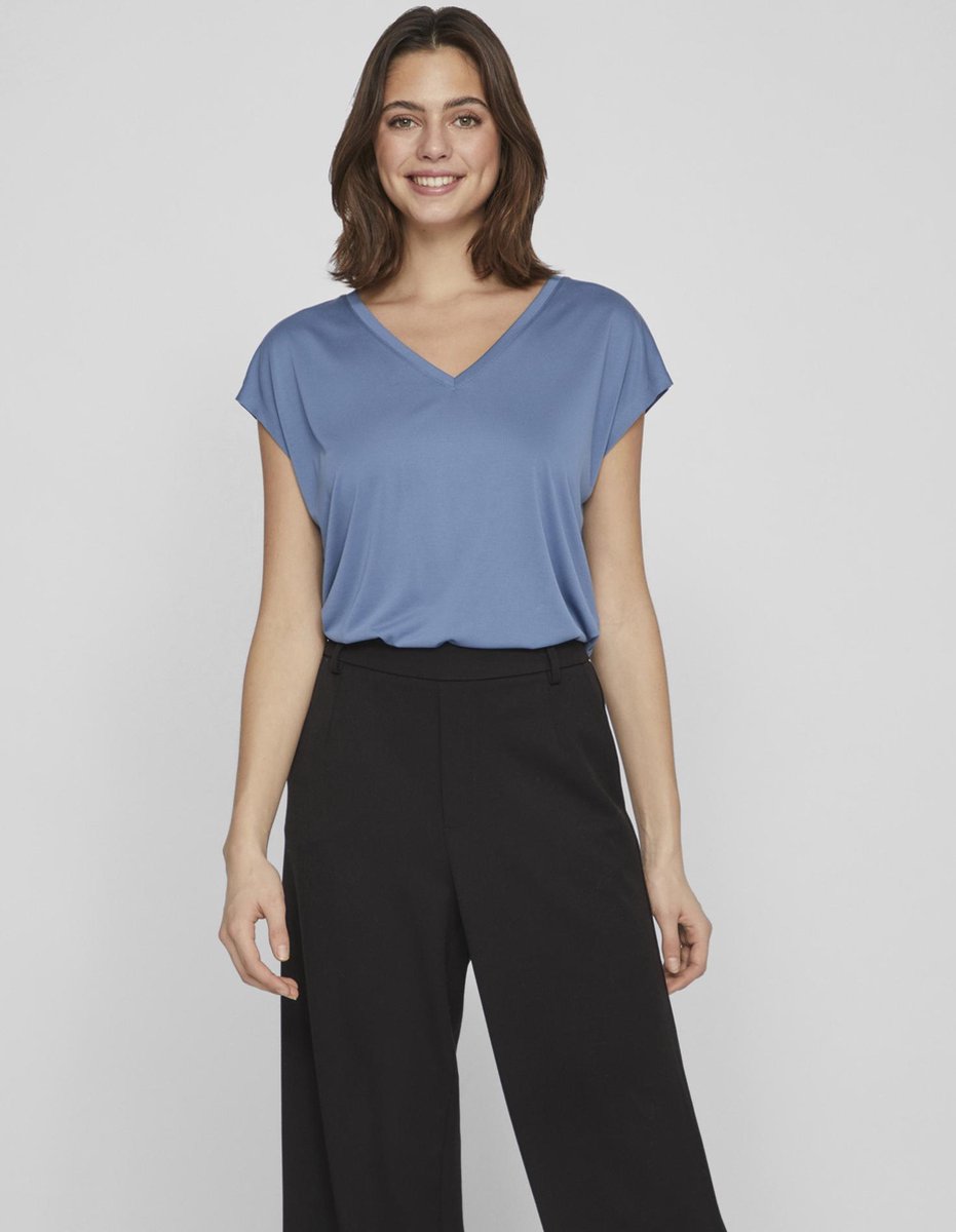 Vila - 14074847 - VIMODALA V-NECK S/S TOP - NOOS