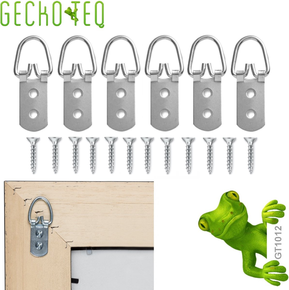 GT1012 GeckoTeq 6 x ophangen-schilderij-fotolijst-ophangsysteem