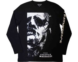 The Texas Chainsaw Massacre - Leather Face Longsleeve shirt - M - Zwart