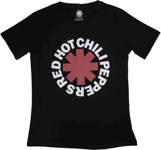 Red Hot Chili Peppers - Classic Asterisk Dames T-shirt - M - Zwart