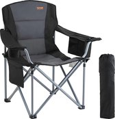 AllinShop® - Chaise de camping - Chaise pliante - Pliable - Chaise de pêche - Plage - Pliable - Léger - Chaise Plein air - Zwart - 98x63x99CM