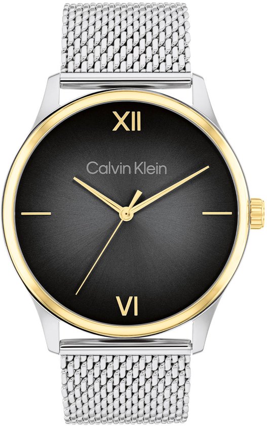 Calvin Klein CK25200452 ASCEND Heren Horloge - Mineraalglas - Staal - Zilverkleurig - 43 mm breed - Quartz - Druksluiting - 3 ATM (spatwater)
