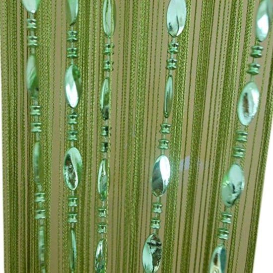 Perles de rideau de porte - Rideau de porte Fly Curtain - Rideau de porte Queue de chat - Rideau de porte Queue de chat - Vert