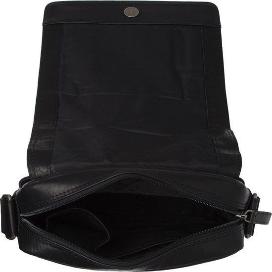 The Chesterfield Brand Cuir Sac à épaule bandoulière Nairobi Flapoverbag Black Noir