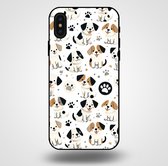 Smartphonica Telefoonhoesje voor iPhone X/Xs met honden opdruk - TPU backcover case honden design / Back Cover geschikt voor Apple iPhone X/10;Apple iPhone Xs