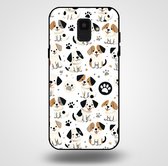 Smartphonica Telefoonhoesje voor Samsung Galaxy A6 2018 met honden opdruk - TPU backcover case honden design / Back Cover geschikt voor Samsung Galaxy A6 2018