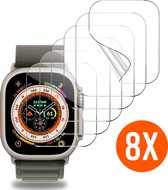 Nuvex Screenprotector geschikt voor Apple Watch Ultra - 49 mm Screen Protector - 8 Stuks