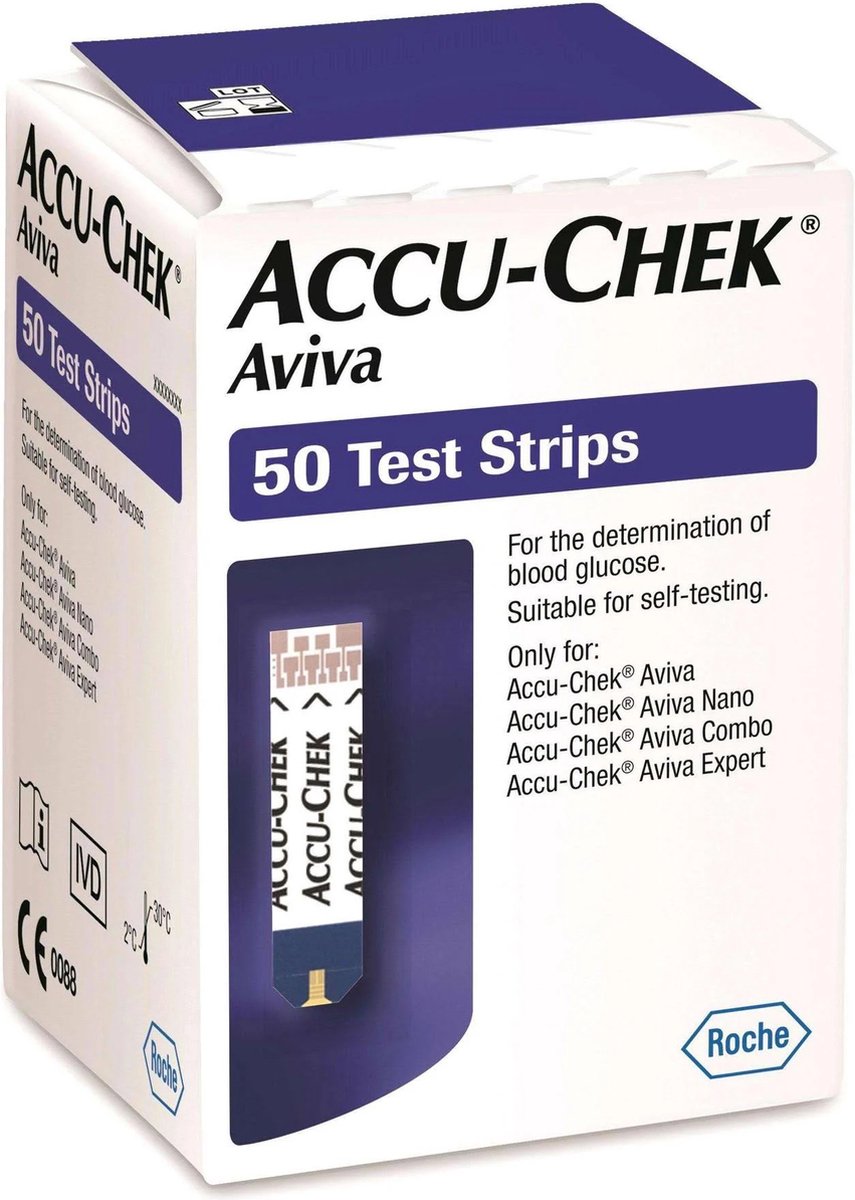 Goedkoopste Accu-Chek Aviva teststrips 50 stuks
