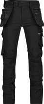 DASSY® Matrix Pantalon de travail stretch multipoches avec poches genoux - maat 44 - NOIR