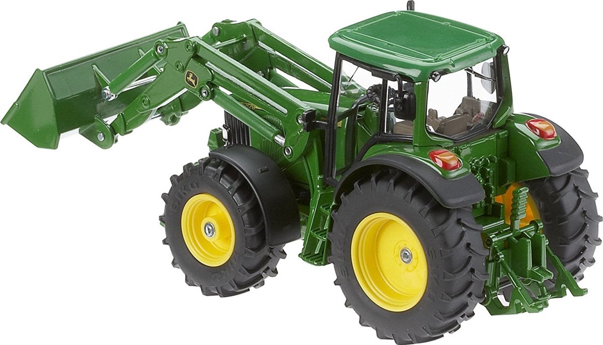 SIKU 3652, John Deere Tractor met voorlader, 1:32, metaal/kunststof, groen, beweegbare voorlader, verwijderbare bestuurderscabine — cadeau in Spellen & Speelgoed - foto 2