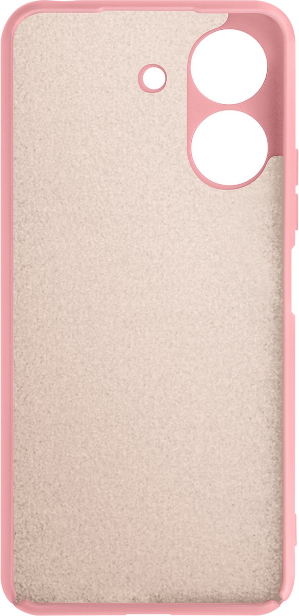 Avizar Case Geschikt voor Xiaomi Redmi 13C Semi-stijve Soft-touch Matte, Lichtroze