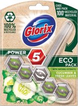 Glorix Power 5 Wc Blok - Eco Cucumber - 9 stuks - Voordeelverpakking