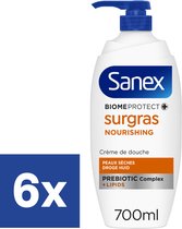 Sanex Biomeprotect Crème de Douche Surgras - 6 x 700 ml
