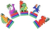 Vingerpoppetjes Dino 5 STUKS - Speelgoed - Traktatie - Uitdeelcadeautjes voor kinderen