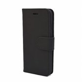 iNcentive PU Wallet Deluxe geschikt voor Galaxy A34 5G Pitch Black