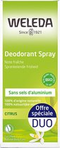 Weleda Déodorant Spray Set de 2 x 100 ml