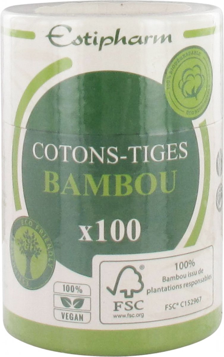 Estigreen Bamboe Wattenstaafjes 100 Stuks
