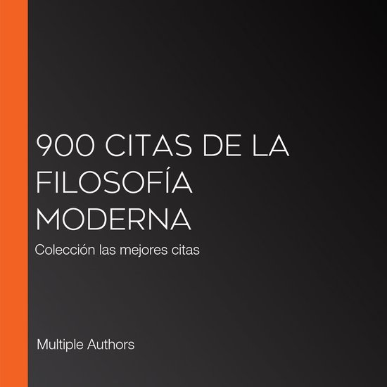 900 citas de la filosofía moderna - cover