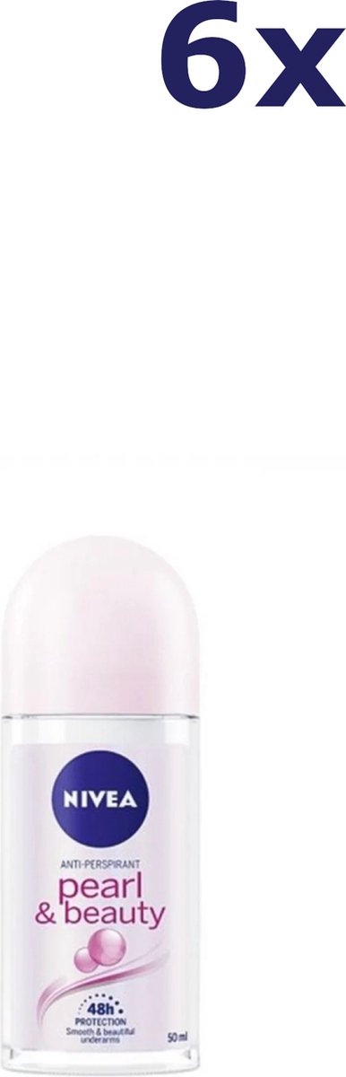 Goedkoopste Nivea Pearl & Beauty Deodorant Roller - 6 x 50 ml