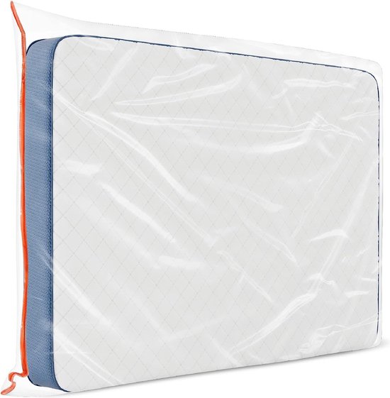 Matrashoes, 135 x 190 cm (dikte 30 cm), van kunststof, opbergtas voor matrassen, bescherming voor je matras, opbergtas met praktische ritssluiting