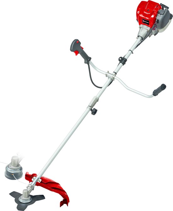 Foto: Bosmaaier grastrimmer grasmaaier draagbare elektrisch grasmaaiers met 2 accu zwart voor tuin