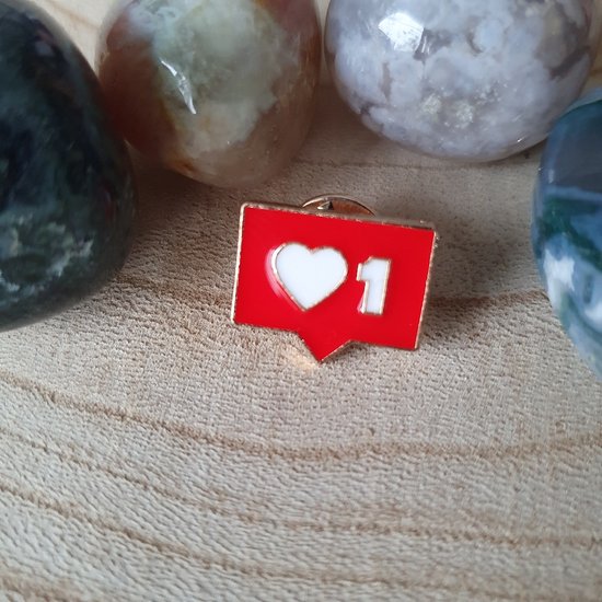 Organische hart broche - Ellen Beekmans