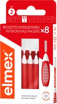 6x Elmex Interdentale Ragers 0,9 mm Rood ISO Maat 2 8 stuks