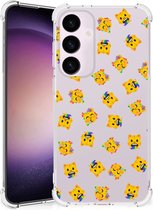 Doorzichtige Silicone Hoesje geschikt voor Geschikt voor Samsung Galaxy S24 Plus Katten Emojis